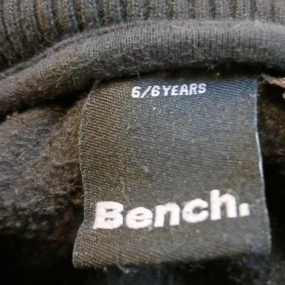 Boys Bench Black Fleece Zippered Jacket Size 5-6 YRS - Picture 10 of 13